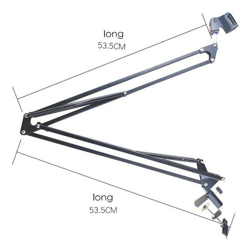 Imagen 6 de 10 de Soporte Micrófono Brazo Elefir Estudio Profesional 1,07 Mts