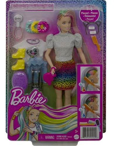 Boneca Barbie Fashionistas - 150 Sem Cabelos Vestido Floral Rosa