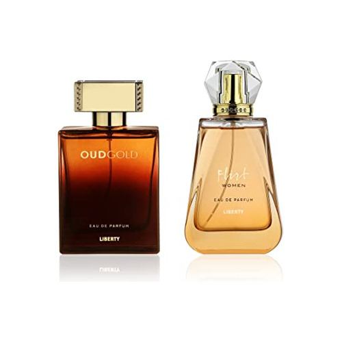 Liberty Perfume Combo Spray Flirt & Oud Gold, 24 Horas De Fr