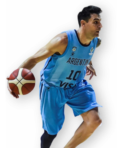 Imagen 2 de 8 de Pantalón Kelme Selección Argentina De Basquet Short Original