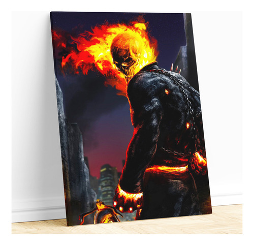 Cuadro Ghost Rider Pelicula Decorativo Moderno Pieza Living