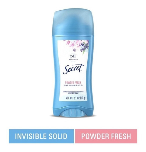 Desodorante Secret Invisible Solid Powder Fresh 59g Importad