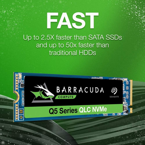 Ssd Interno Seagate Barracuda Q5 De 1 Tb - M.2 Nvme Pcie Gen