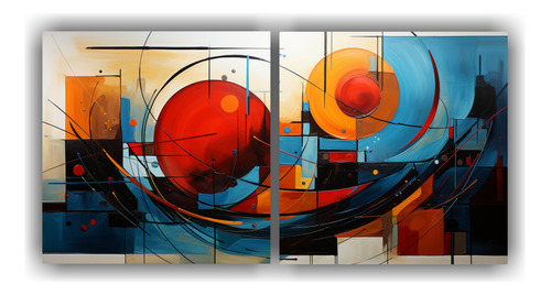 160x80cm Set 2 Artes Decoración Artesanal Abstract Jan Munr