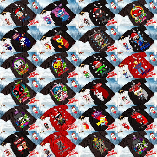 Vectores Digitales Playeras Navidad, Pdf, Cdr, Jpg, Sublimar