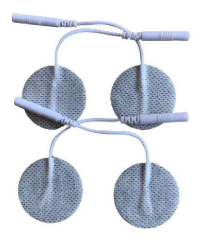 Parches Circulares Electrodos Para Tens Ems Conector Pin 2.0