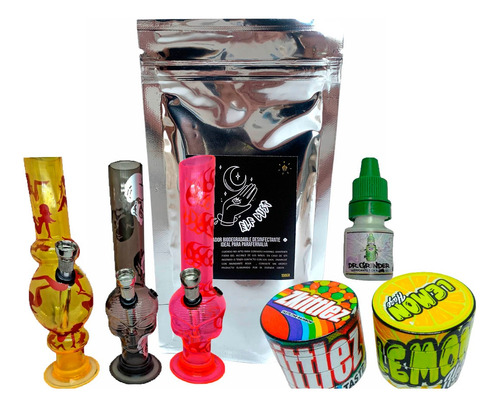 Kit Bong Acrílico Colores