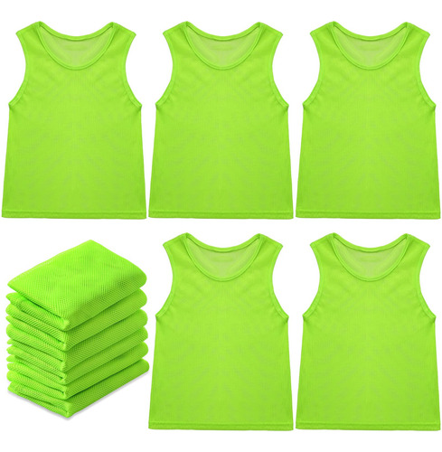 12 Piezas De Futbol Pinnies De Baloncesto Jersey De Practica