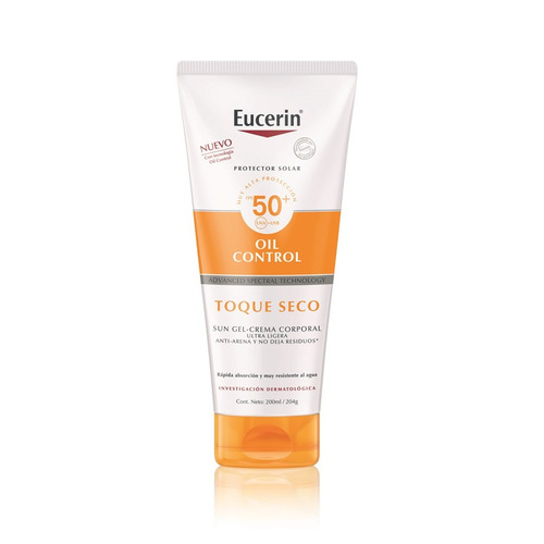 Protector Solar Eucerin Crema Oil Control Toque Seco 200ml