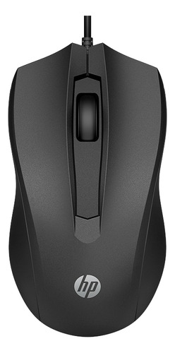 Mouse Com Fio Hp 100 Usb 1600dpi Original Preto