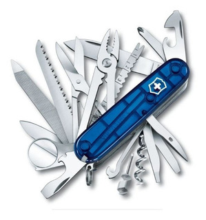 Navaja Victorinox Swisschamp 1.6795, Color Azul Translucido