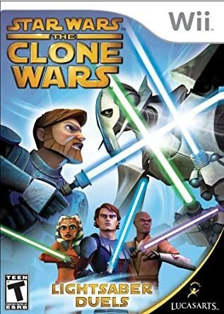 Star Wars The Clone Wars Ligthsaber Duele Juego Para Wii