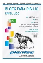 Comprar Block Plantec Dibujo A3 Liso 40 Hojas 150g Acrilico Tecnico