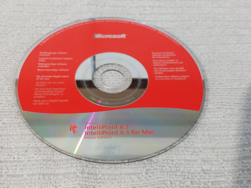 Cd - Microsoft Intellipoint 6.3 Para Mac (Usado)