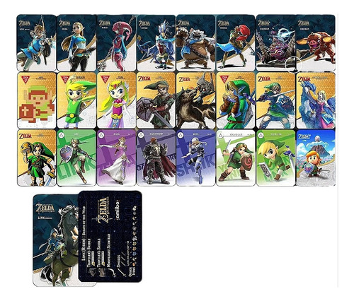 25 Tarjetas Nfc Amiibo Collection La Leyenda De Zelda