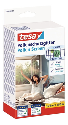 Malla Mosquitera Anti Pollen 1,3mt X 1,5mt Tesa Color Negro