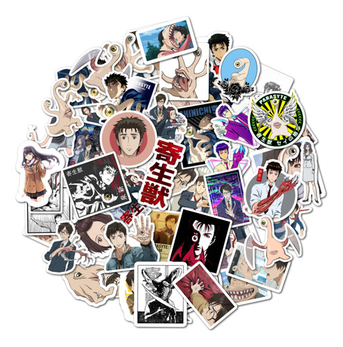 50 Stickers Adhesivo Parasyte The Maxim Anime Manga