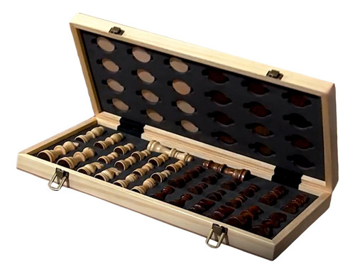 . Juego De Ajedrez De Madera, Juegos Educativos, Regalo De