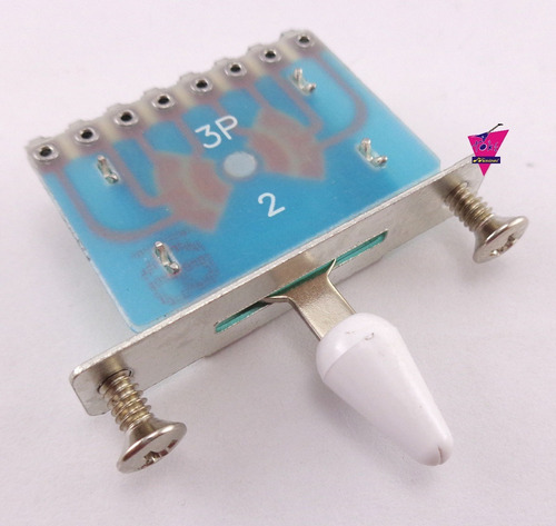 Imagem 1 de 2 de Chave Seletora De Captador De Guitarra 3 Vias Ch3v