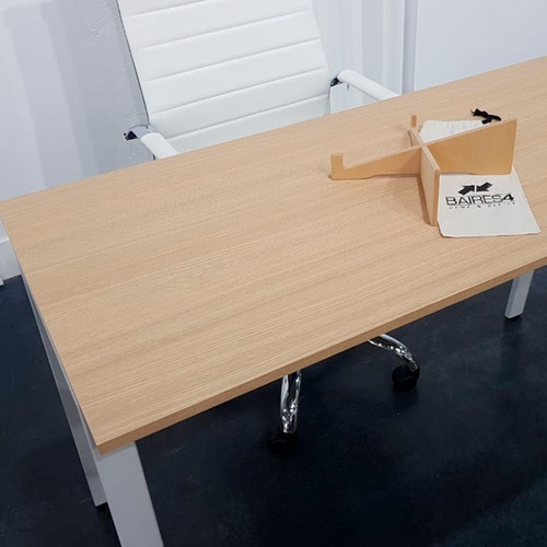Imagen 3 de 4 de Escritorio Flat White & Roble Homeoffice | Contado