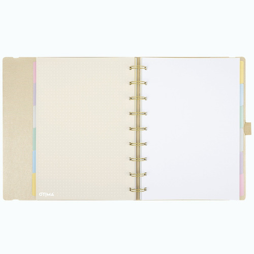 Imagem 2 de 4 de Planner System Flex Ultra Mettalic Dourado - Ótima