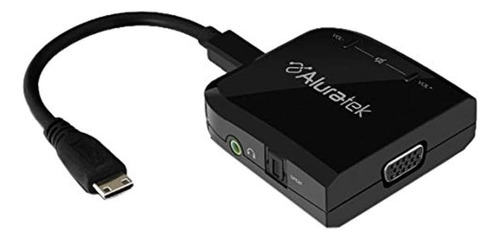 Adaptador Aluratek Hdmi 1080p A Vga Con Audio - Ahv100f