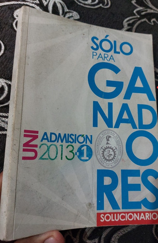 Libro Examen De Admisión Uni 2012-2 Resueltos Ocad (Usado)