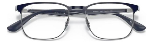 Lentes Ray Ban Rx6363 2947 Azul Plomo Oftalmico Color Blue On Gunmetal