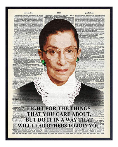 Impresión De Arte De Pared De Ruth Bader Ginsburg  Cit...