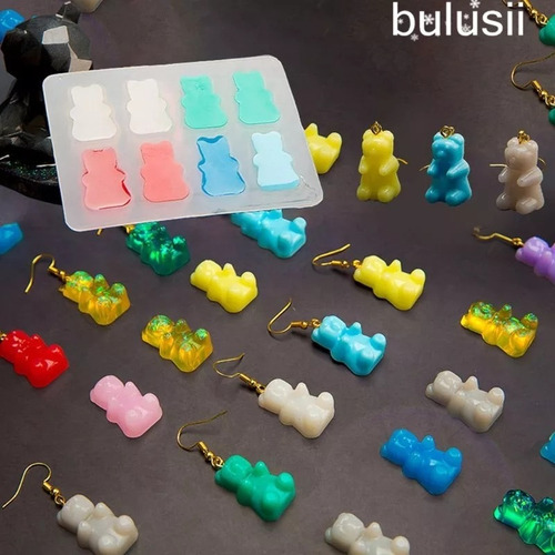 Imagen 1 de 6 de Molde Silicona Ositos Gominola Especial Para Resina