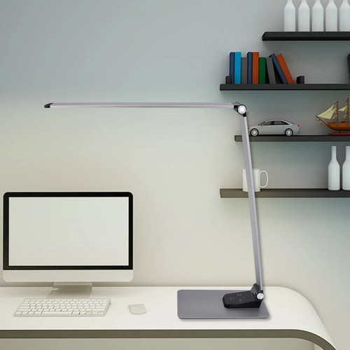 Imagen 8 de 9 de Lámpara Led Touch De Escritorio De Aluminio Con Puerto Usb
