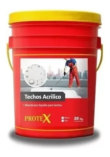 Techos Acrílico Protex Rojo X 20 Kg