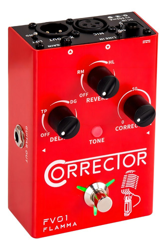 Pedal Para Voz Corrector Flamma Fv01 (autotune/delay/reverb)