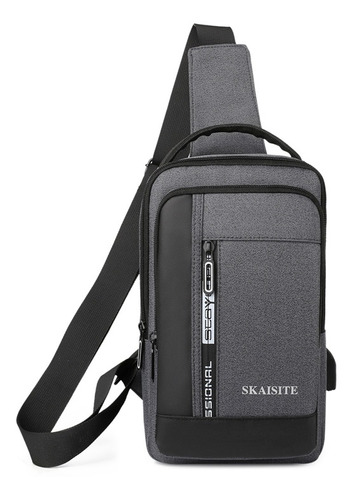 Bolso De Pecho Para Hombre Bandolero Con Carga Usb Hombre 