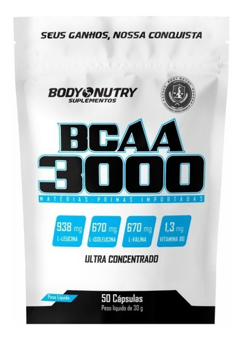 Bcaa 3000 - 50 Cápsulas - Ultra Concentrado