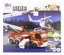 Comprar Camión Bomberos + Helicóptero-394 Pzas Para Armar C\u002Fbloques
