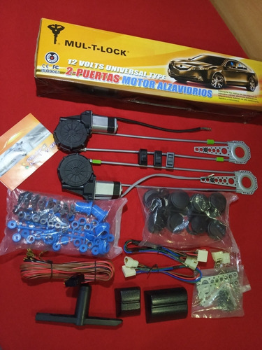 Kit Motor Eleva Vidrios Marca Multlock 6 Meses De Garantía