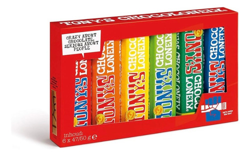 Chocolate Tony's Multisabor 6 Tabletes 50g