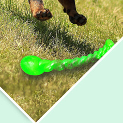 Ff 2 Goma Perro Mascota Cachorro Falso Forma S Verde