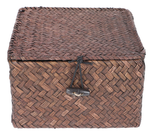 Cesta Tejida Bins, Caja De Almacenamiento, Natural