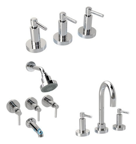 Imagen 7 de 10 de Griferia Bidet Baño Cierre Ceramico Grifmac Imak Lever