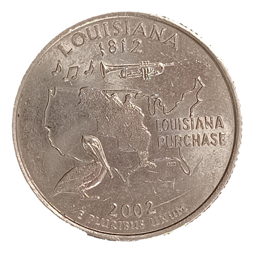 Estados Unidos 25 Cents 2002 P Exc Km 333 Louisiana