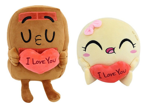 Peluche Choco & Pancake In Love Muñeca Cumpleaño Regalo, 2 U