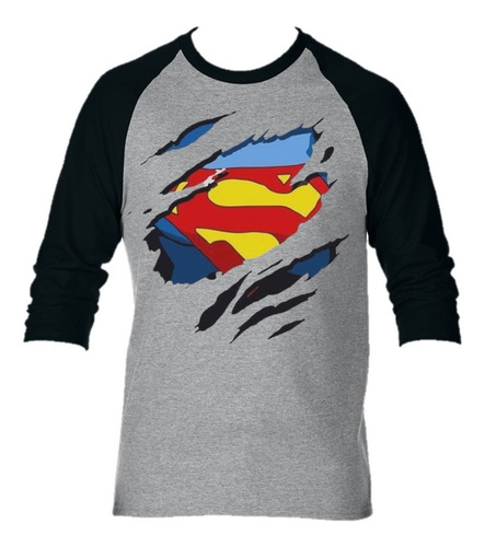 Camiseta  Superman Camibuzo Manga Larga 