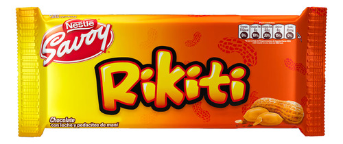 Chocolate Con Leche Y Pedacitos De Maní Rikiti Savoy 130gr