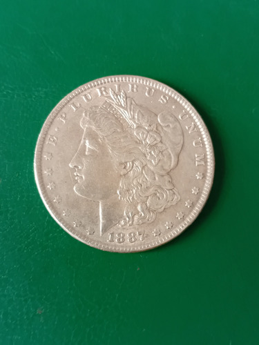 Eeuu 1887 1 Dolar Morgan Plata,en Capsula (Usado)