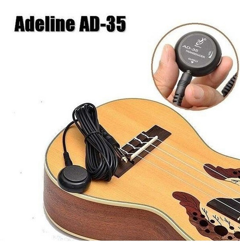 Captador Contato Violino Ukulele Cavaco Adeline Ad-25