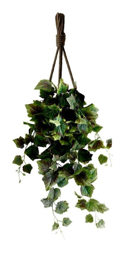 2 Buques Plantas Pendente 70 Cm Em Silicone Toque Real