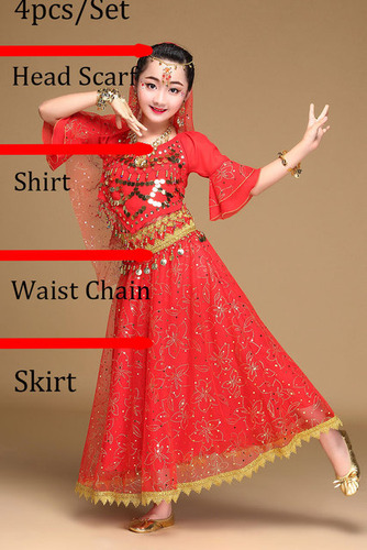 Set De Disfraz De Danza India Style Child Sari