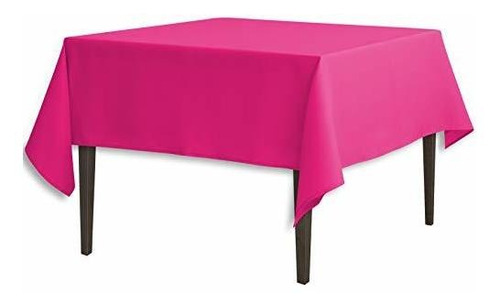 Linentablecloth Mantel Cuadrado De Poliéster De 85 Pulgadas 